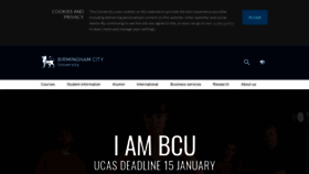 What Bcu.ac.uk website looked like in 2021 (3 years ago)