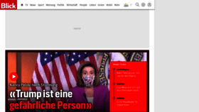 What Blick.ch website looked like in 2021 (3 years ago)