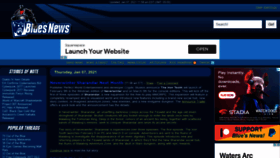 What Bluesnews.com website looked like in 2021 (3 years ago)