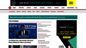 What Boston.com website looked like in 2021 (3 years ago)
