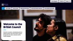 What Britishcouncil.org website looked like in 2021 (3 years ago)