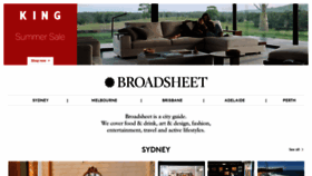 What Broadsheet.com.au website looked like in 2021 (3 years ago)