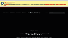 What Bu.edu website looked like in 2021 (3 years ago)