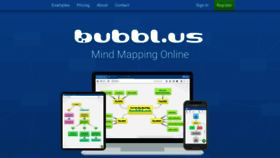 What Bubbl.us website looked like in 2021 (3 years ago)