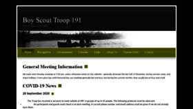 What Bsatroop191.org website looked like in 2021 (3 years ago)