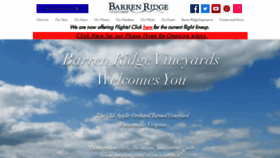 What Barrenridgevineyards.com website looked like in 2021 (3 years ago)