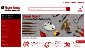 What Bhoomipottery.com website looked like in 2021 (3 years ago)