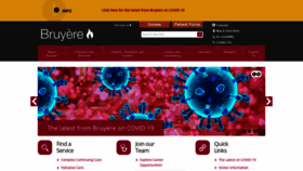 What Bruyere.org website looked like in 2021 (3 years ago)