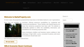 What Barbeproperty.com website looked like in 2021 (3 years ago)