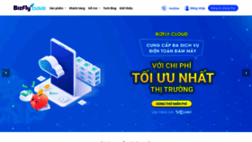 What Bizflycloud.vn website looked like in 2021 (3 years ago)