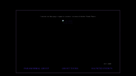 What Blackravenparanormal.com website looked like in 2021 (3 years ago)