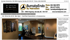 What Burnabyendo.com website looked like in 2021 (3 years ago)