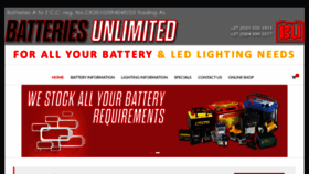 What Batteries-unlimited.co.za website looked like in 2021 (3 years ago)