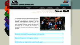 What Becas.uam.mx website looked like in 2021 (3 years ago)