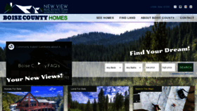 What Boisecountyhomes.com website looked like in 2021 (3 years ago)
