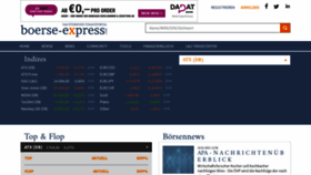 What Boerse-express.com website looked like in 2021 (3 years ago)