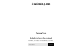 What Birdfeeding.com website looked like in 2021 (3 years ago)