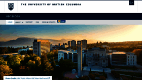 What Blogs.ubc.ca website looked like in 2021 (3 years ago)