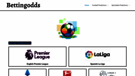 What Bettingodds.co.za website looked like in 2021 (3 years ago)