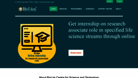 What Biolim.org website looked like in 2021 (3 years ago)