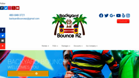 What Backyardbounceaz.com website looked like in 2021 (3 years ago)