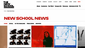 What Blogs.newschool.edu website looked like in 2021 (3 years ago)