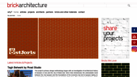 What Brickarchitecture.com website looked like in 2021 (4 years ago)