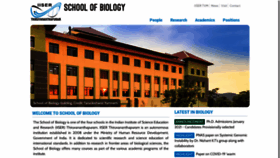 What Biology.iisertvm.ac.in website looked like in 2021 (3 years ago)