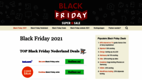 What Blackfridaysupersale.nl website looked like in 2021 (3 years ago)