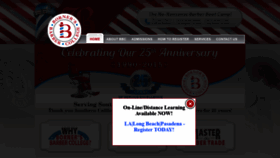 What Bornersbarbercollege.com website looked like in 2021 (3 years ago)