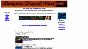 What Bargaintravelwest.com website looked like in 2021 (3 years ago)