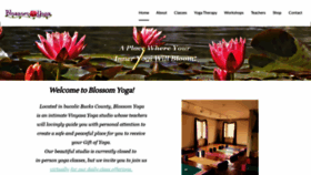 What Blossom-yoga.net website looked like in 2021 (3 years ago)