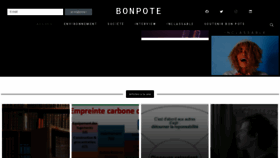What Bonpote.com website looked like in 2021 (3 years ago)