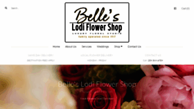 What Bellesflowershop.com website looked like in 2021 (3 years ago)