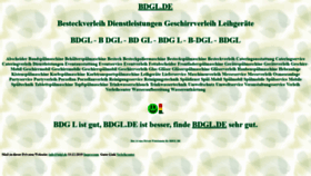 What Bdgl.de website looked like in 2021 (3 years ago)