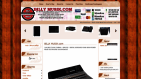 What Billymusik.com website looked like in 2021 (3 years ago)