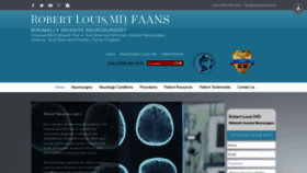 What Brainspinemd.com website looked like in 2021 (3 years ago)