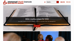 What Bramcote.church website looked like in 2021 (3 years ago)