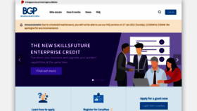 What Businessgrants.gov.sg website looked like in 2021 (3 years ago)