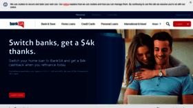 What Banksa.com.au website looked like in 2021 (4 years ago)