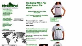 What Birdingpal.org website looked like in 2021 (3 years ago)