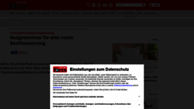 What Baufinanzierung.focus.de website looked like in 2021 (3 years ago)