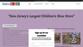 What Belliashoes.com website looked like in 2021 (3 years ago)