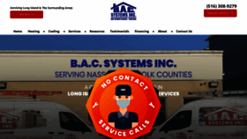 What Bacsystemsinc.com website looked like in 2021 (3 years ago)