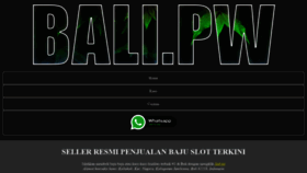 What Bali.pw website looked like in 2021 (3 years ago)