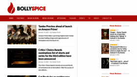 What Bollyspice.com website looked like in 2021 (3 years ago)