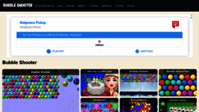 What Bubbleshooter.net website looked like in 2021 (5 years ago)
