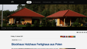 What Bystra-holzhaus.de website looked like in 2021 (3 years ago)