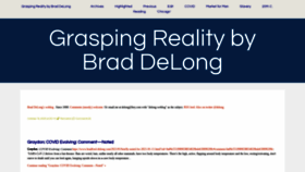 What Bradford-delong.com website looked like in 2021 (3 years ago)