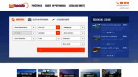 What Belmondo.si website looked like in 2021 (3 years ago)
